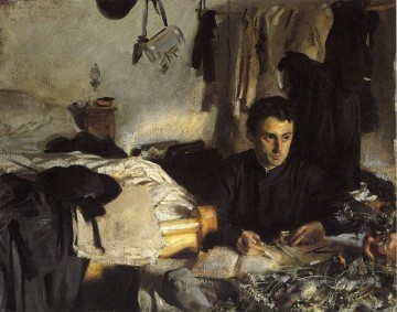 Padre Sebastiano John Singer Sargent Peinture à l'huile
